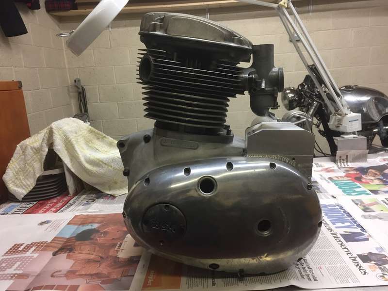 A65 electric start by John Hill Britbike forum